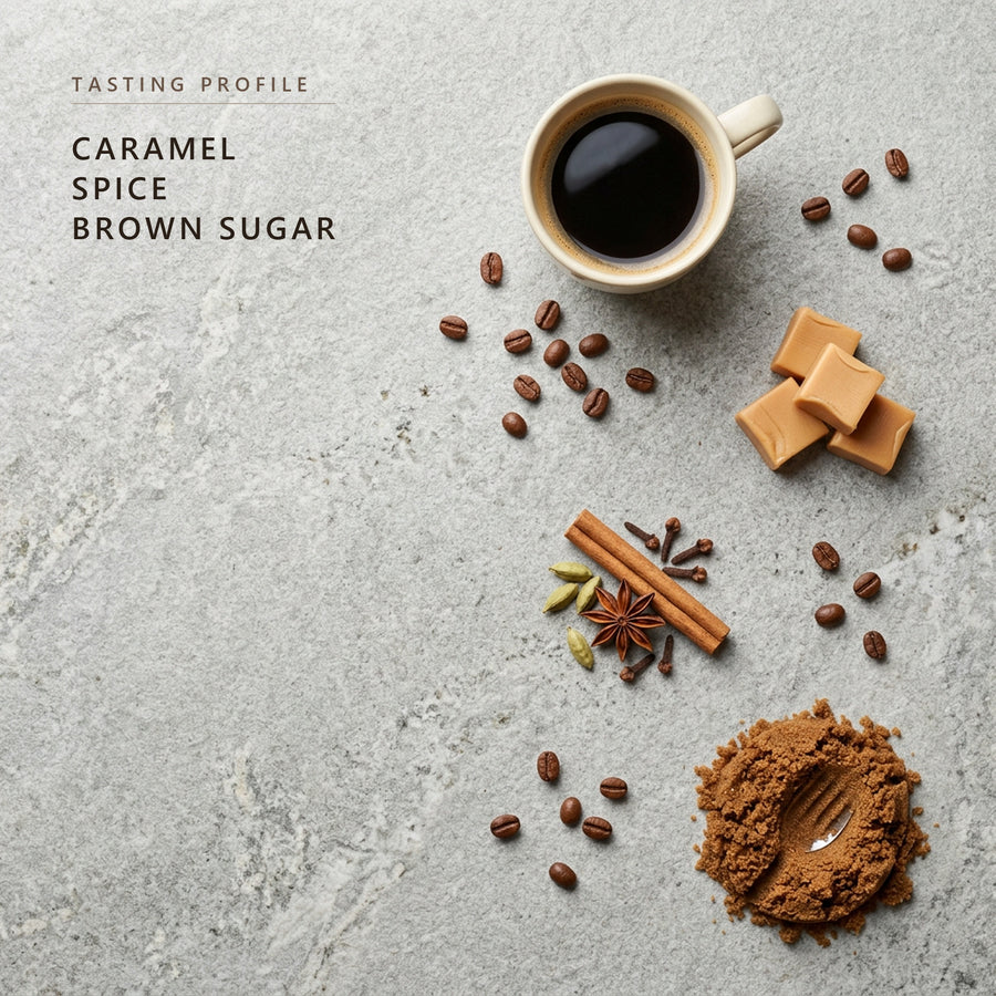 Honduras tasting profile: caramel, spice and brown sugar
