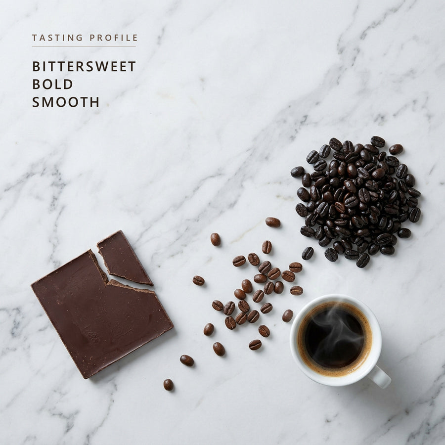 French Roast tasting profile: bittersweet, bold and smooth