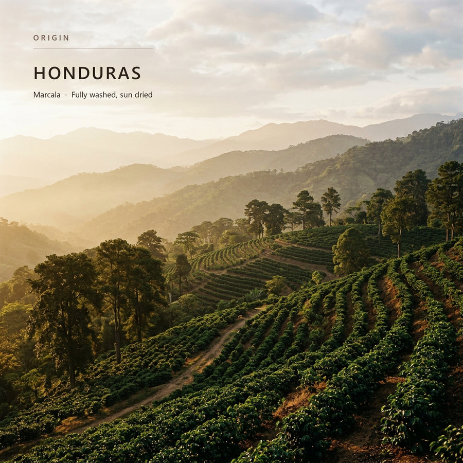 Coffee-growing terrain in Honduras